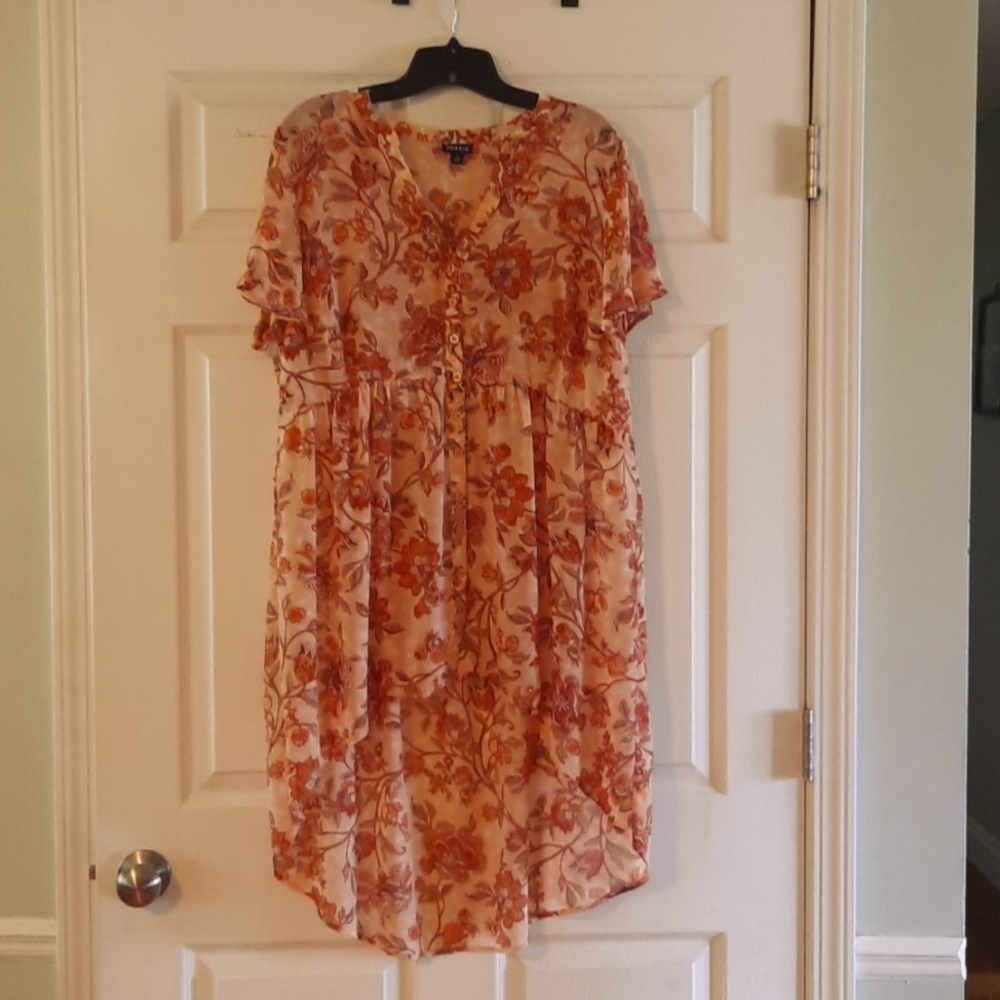 Torrid Floral Chiffon Top